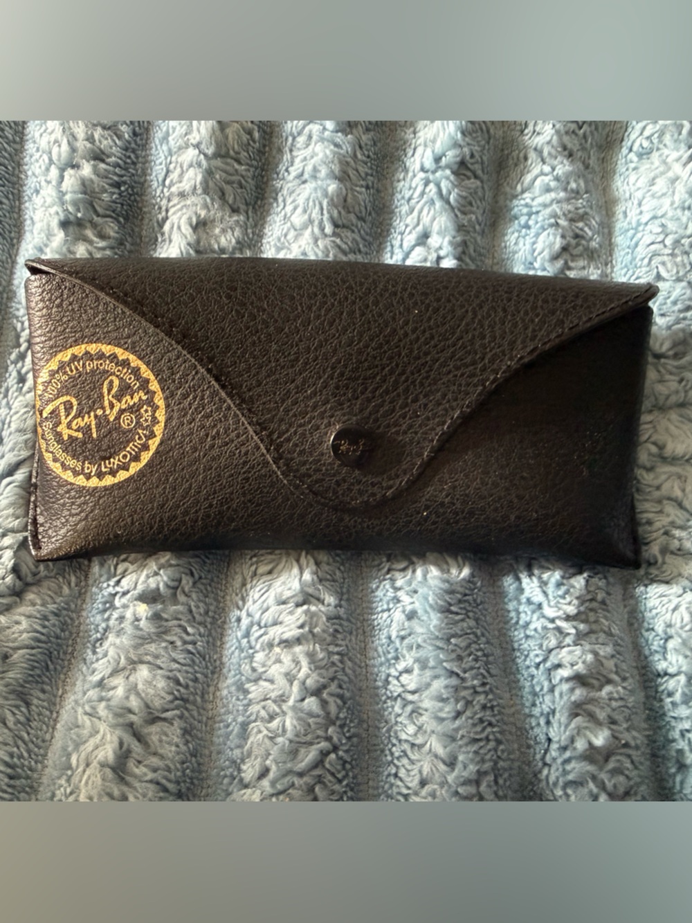 Ray-Ban Black Sunglasses Case with Gold Logo